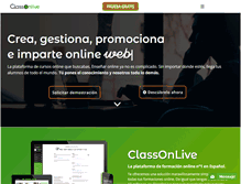 Tablet Screenshot of classonlive.com